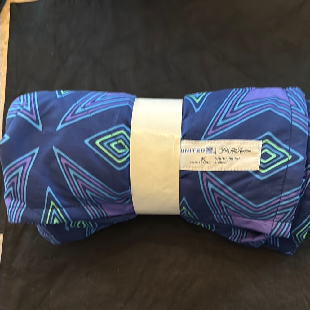 United Blue and Purple Geometric Blanket